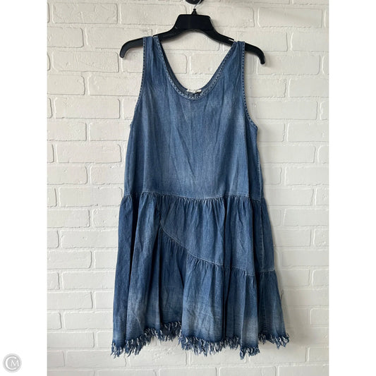 Dress Casual Short By Easel In Blue Denim, Size: S
