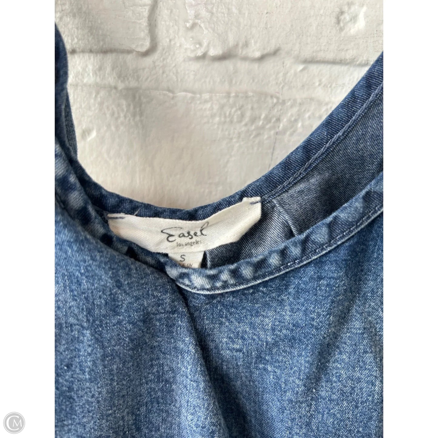 Dress Casual Short By Easel In Blue Denim, Size: S