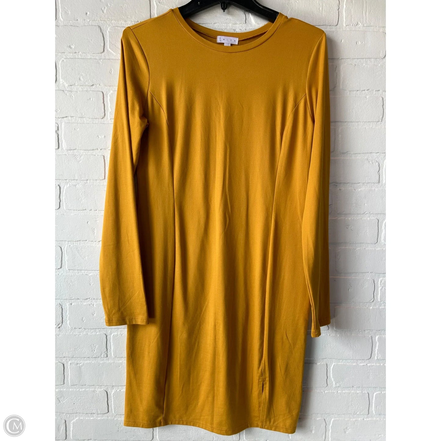 Dress Casual Midi By Leith In Yellow, Size: M