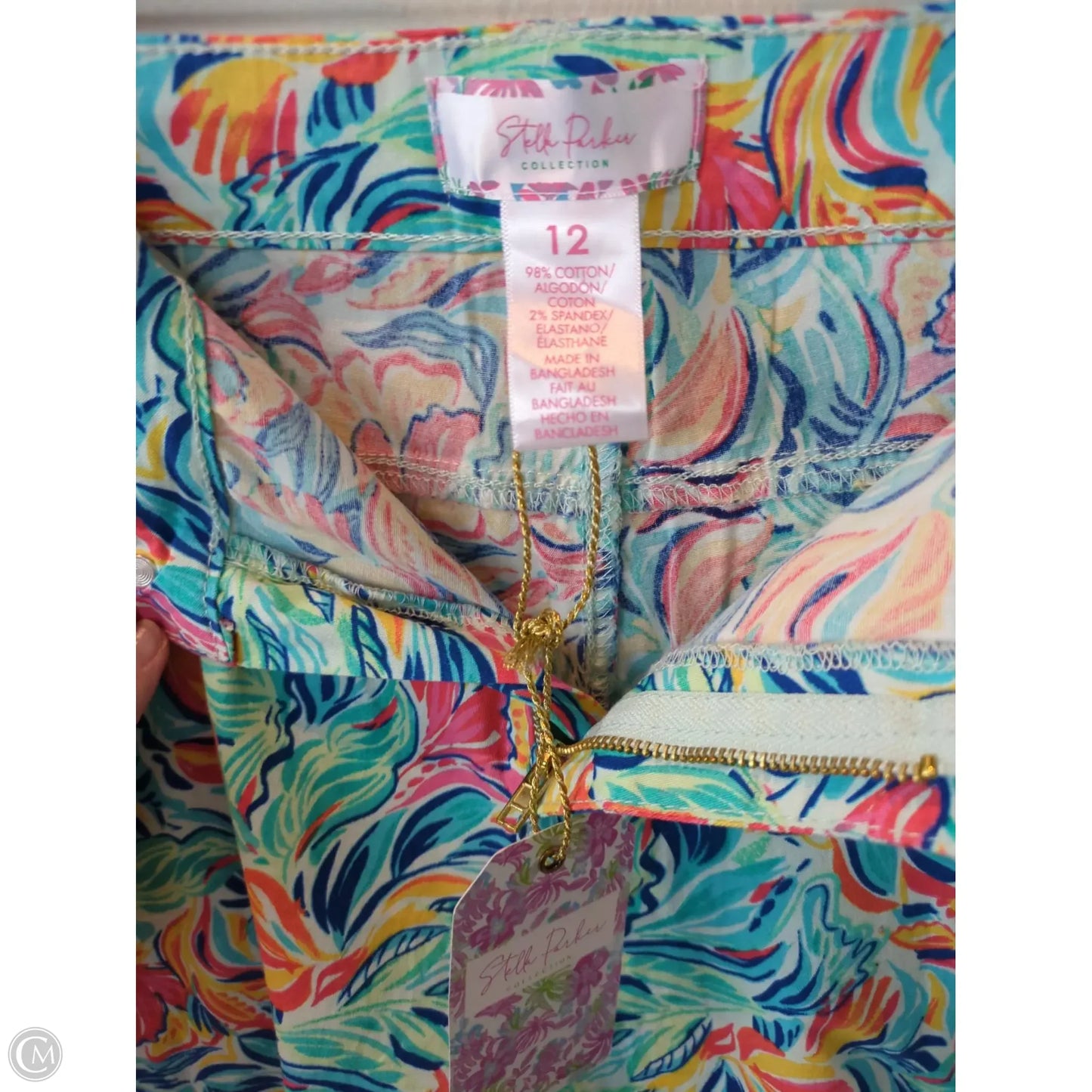 Shorts By stella parker In Blue & Orange, Size: 12