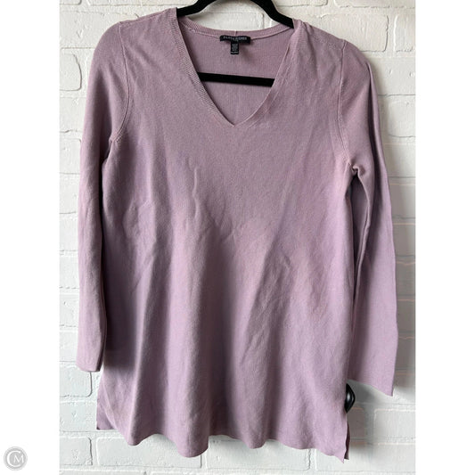 Sweater By Eileen Fisher In Purple, Size: Mp