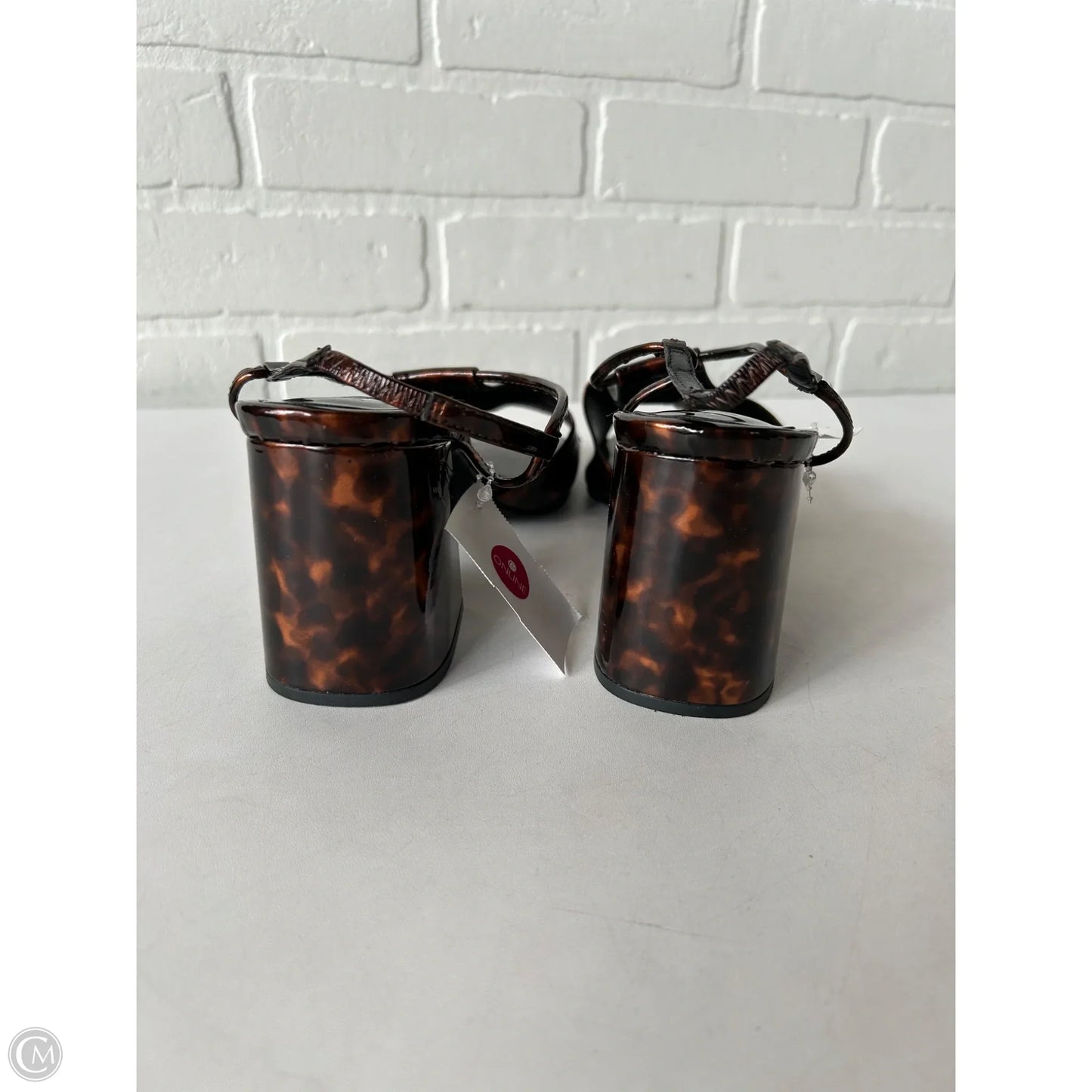 Sandals Heels Block By Jeffery Campbell In Tortoise Shell Print, Size: 9