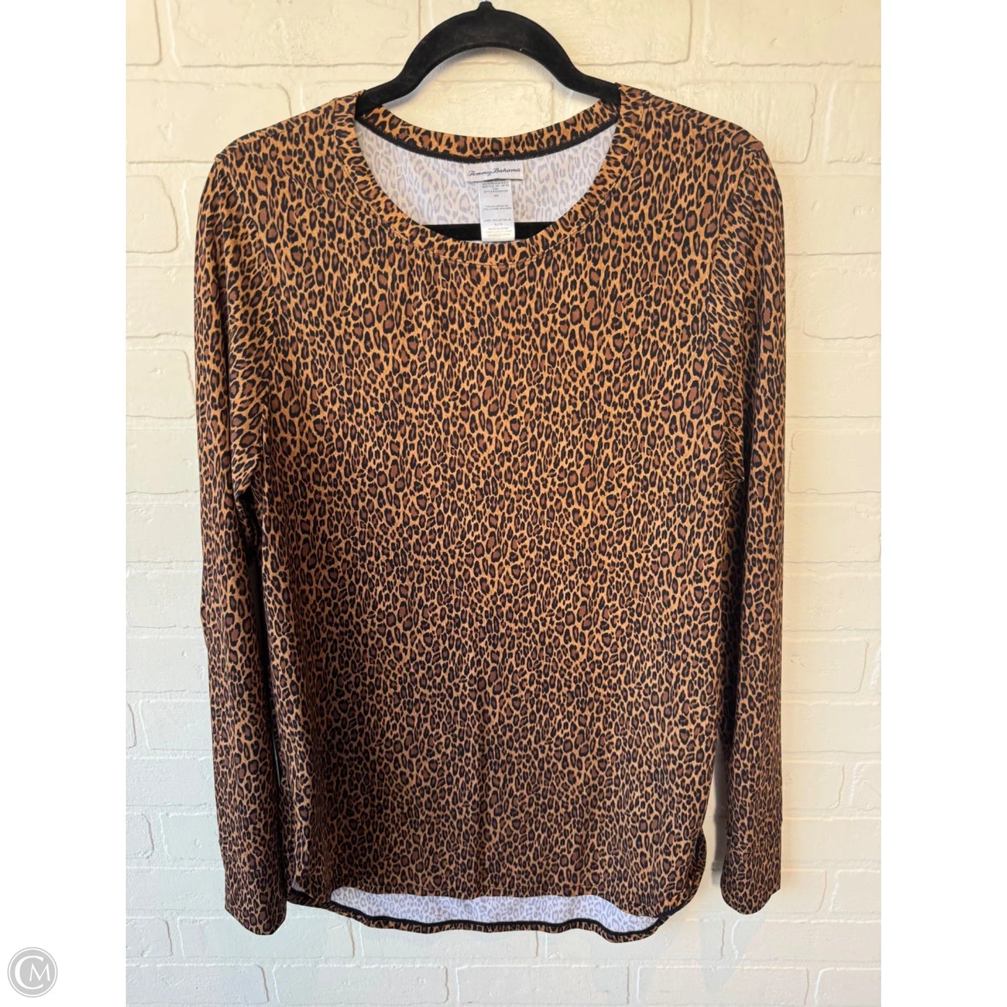 Top Long Sleeve By Tommy Bahama In Black & Brown, Size: Xl