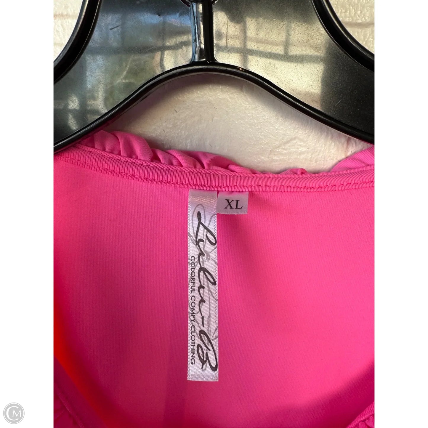 Top Long Sleeve By LULU B In Pink, Size: Xl