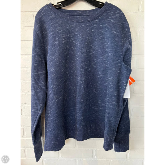 Athletic Sweatshirt Crewneck By Tek Gear In Blue, Size: Xxl