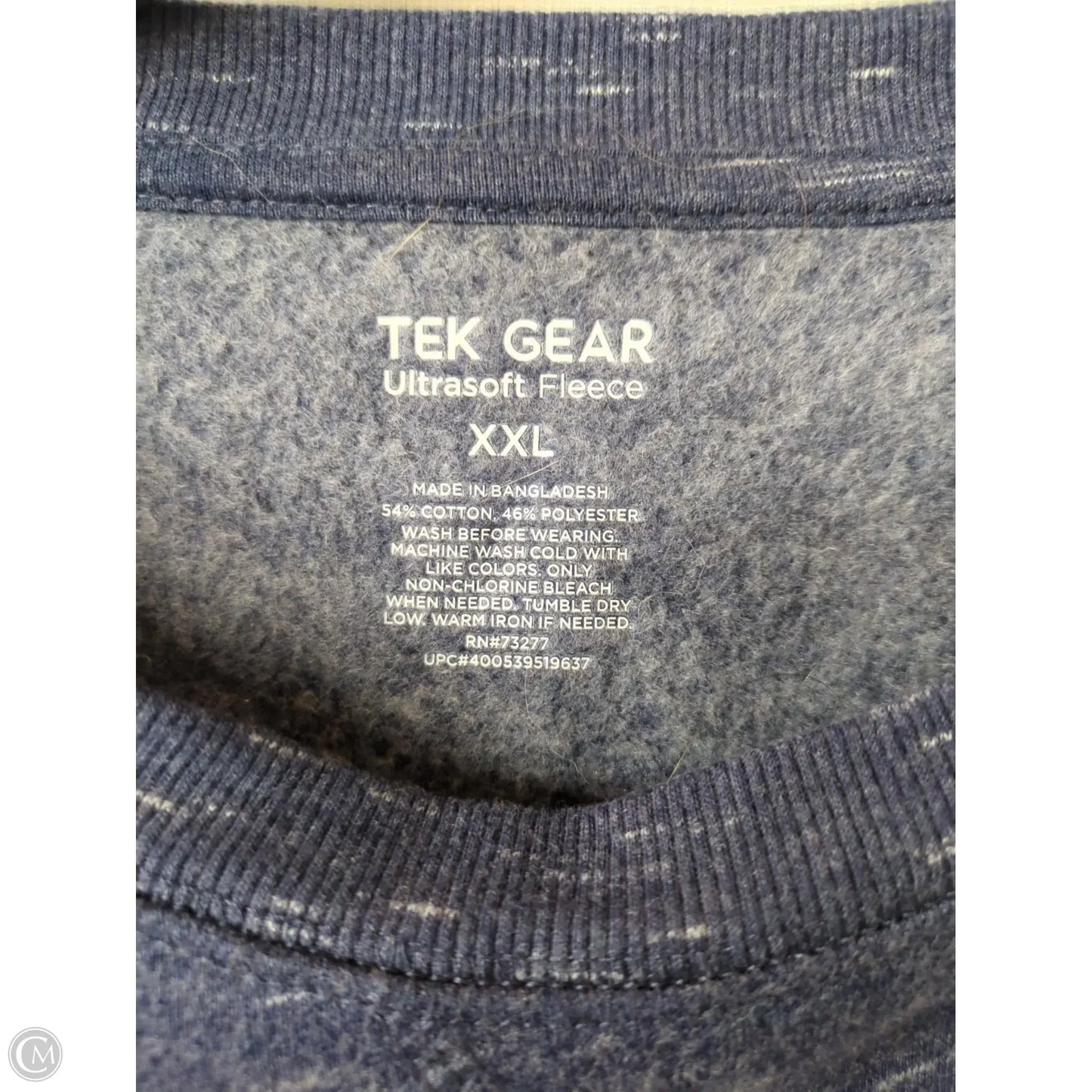 Athletic Sweatshirt Crewneck By Tek Gear In Blue, Size: Xxl