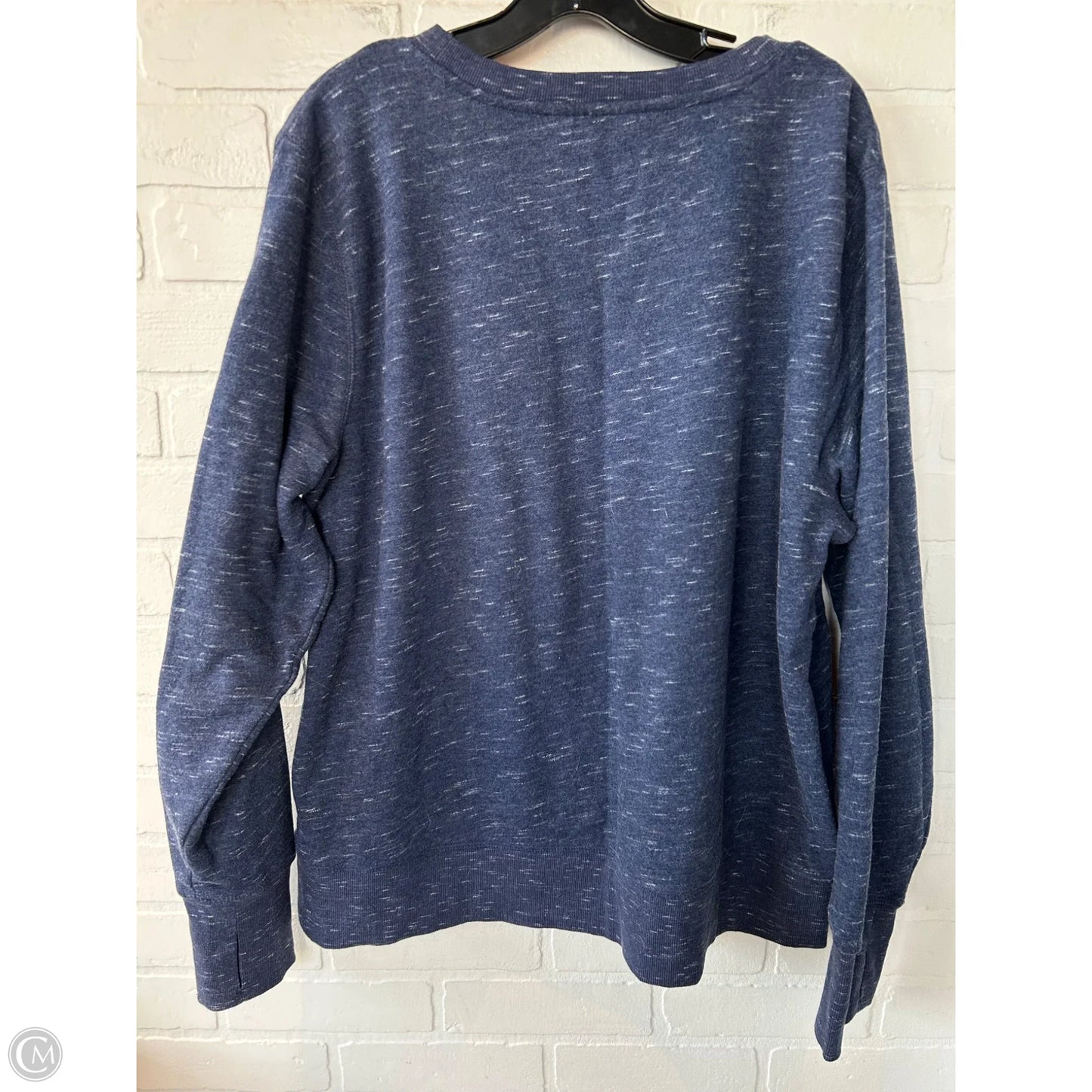 Athletic Sweatshirt Crewneck By Tek Gear In Blue, Size: Xxl
