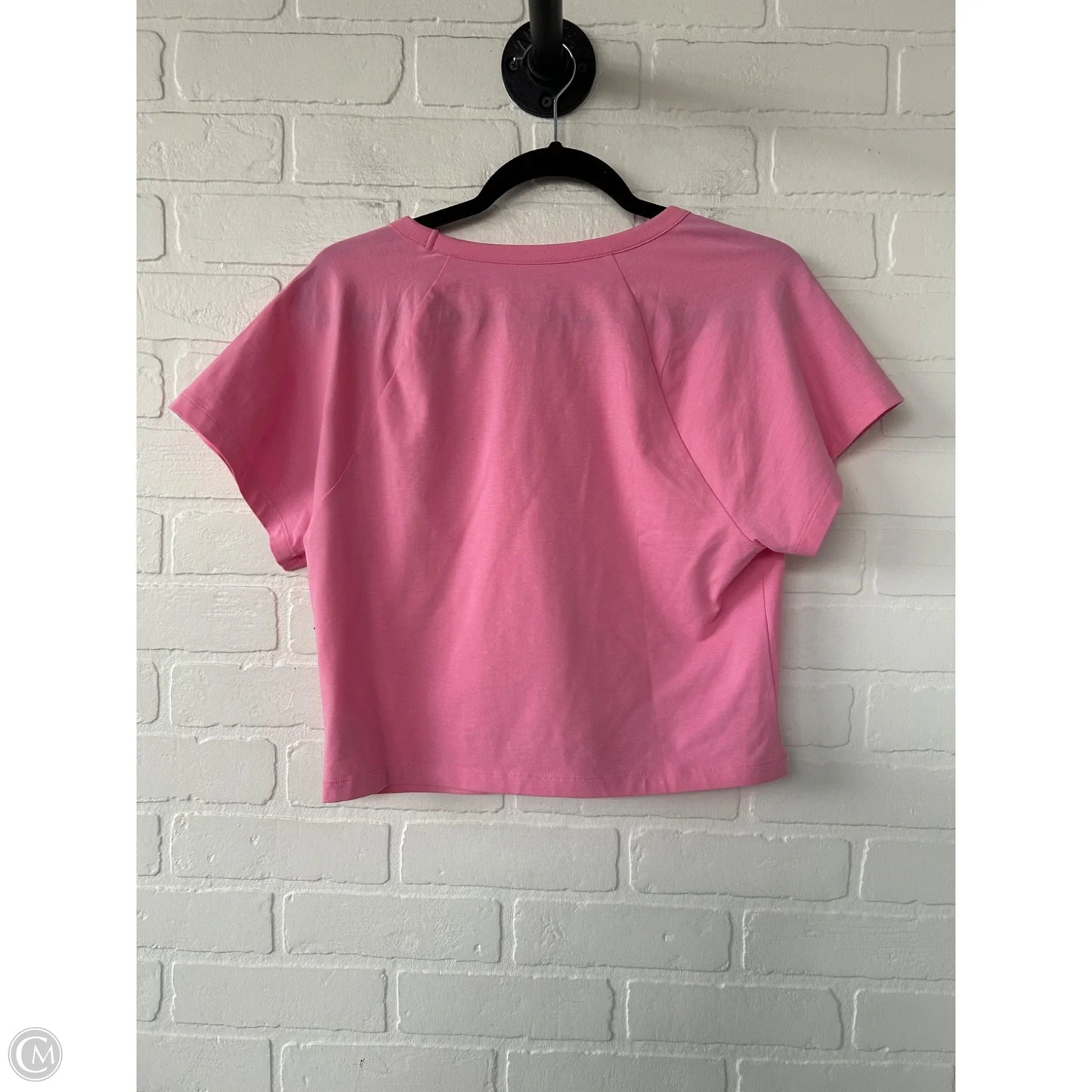 Athletic Top Short Sleeve By Pink In Pink, Size: Xl