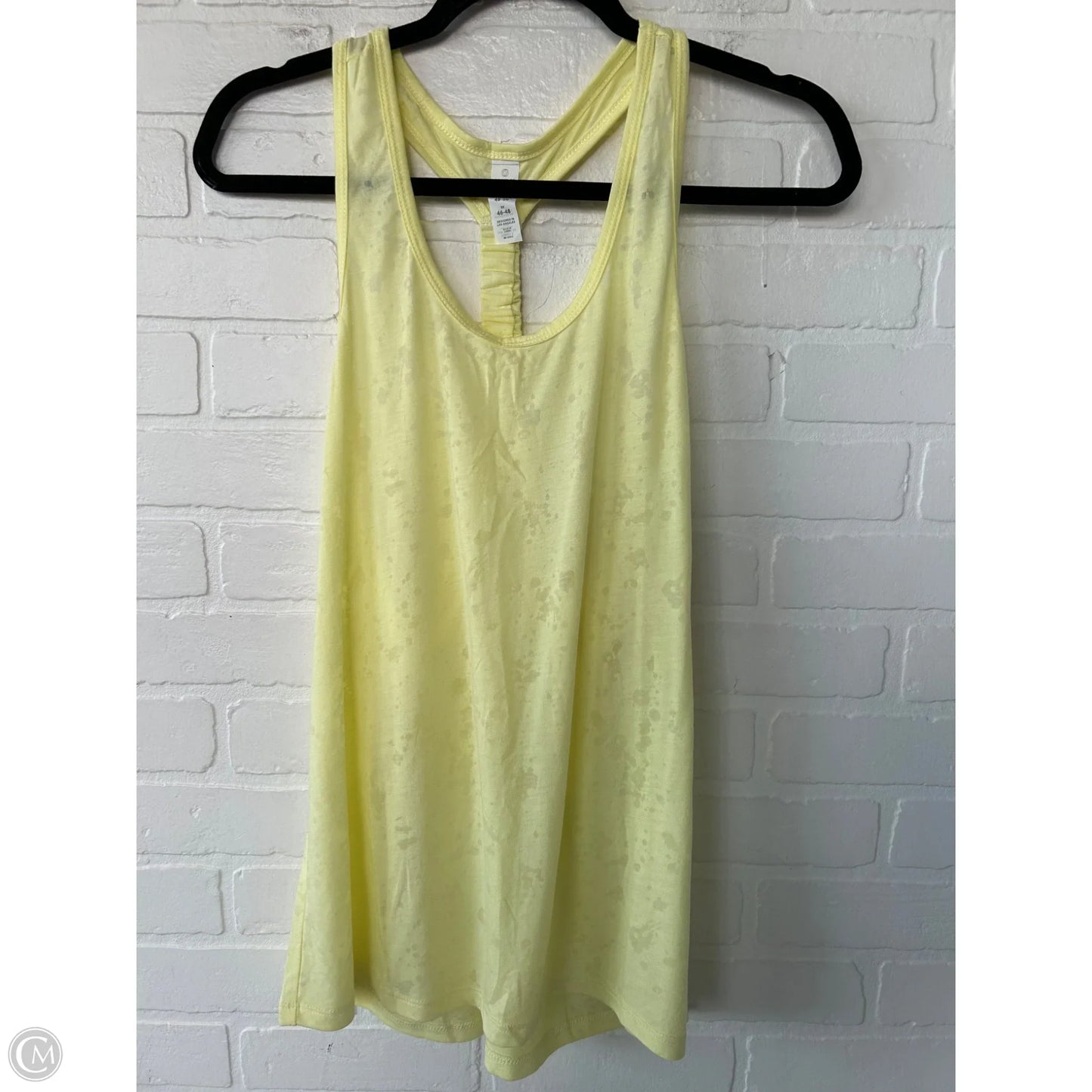 Athletic Tank Top By Balance Collection In Yellow, Size: Xl