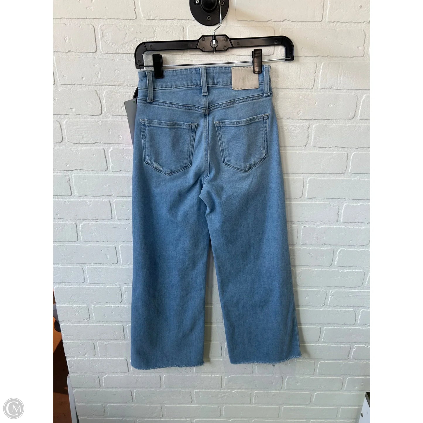 Jeans Wide Leg By Paige In Blue Denim, Size: 0