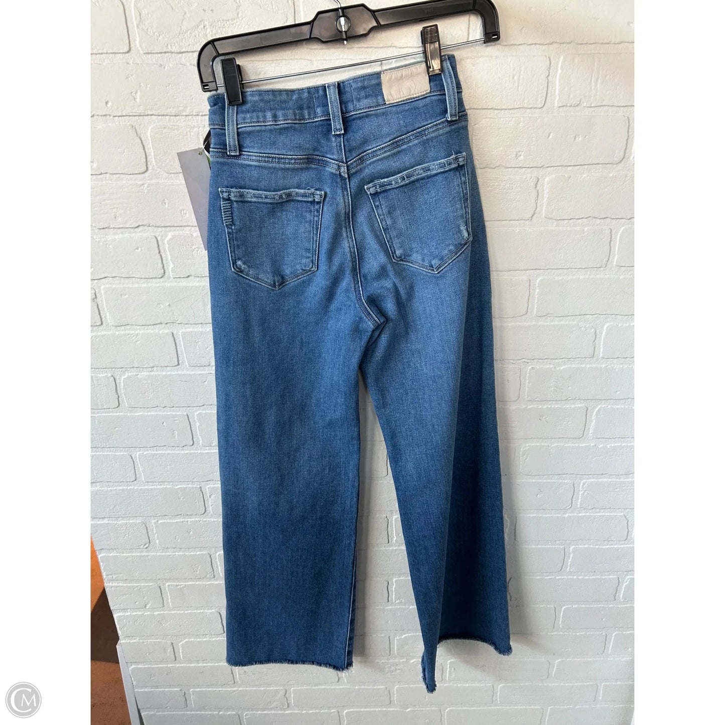 Jeans Wide Leg By Paige In Blue Denim, Size: 0