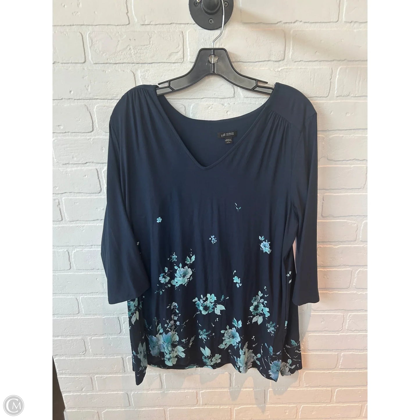 Top Long Sleeve By J. Jill In Blue, Size: Lp