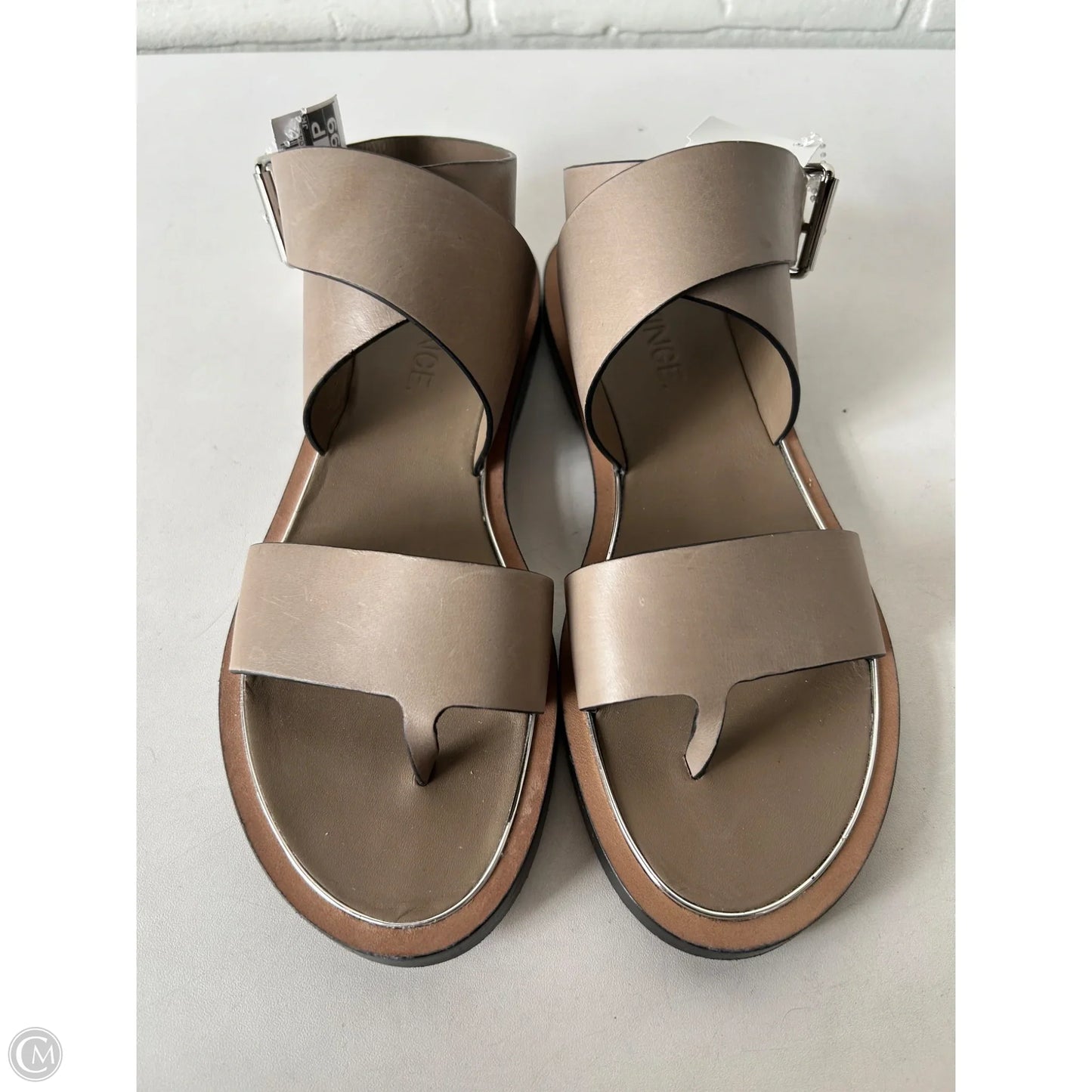 Sandals Flats By Vince In Brown, Size: 5