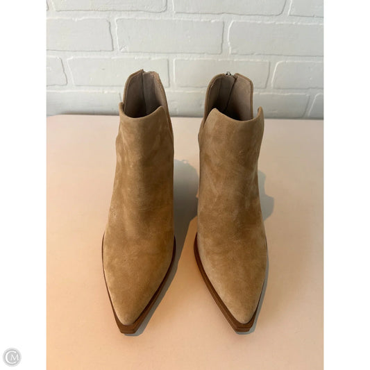 Boots Ankle Heels By Vince Camuto In Tan, Size: 7