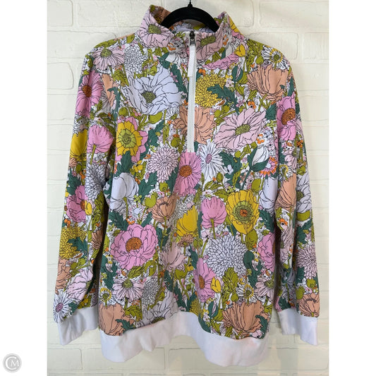 Sweatshirt Collar By Vera Bradley In Floral Print, Size: Xxl