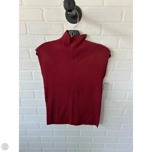 Sweater Short Sleeve By Ann Taylor In Red, Size: M