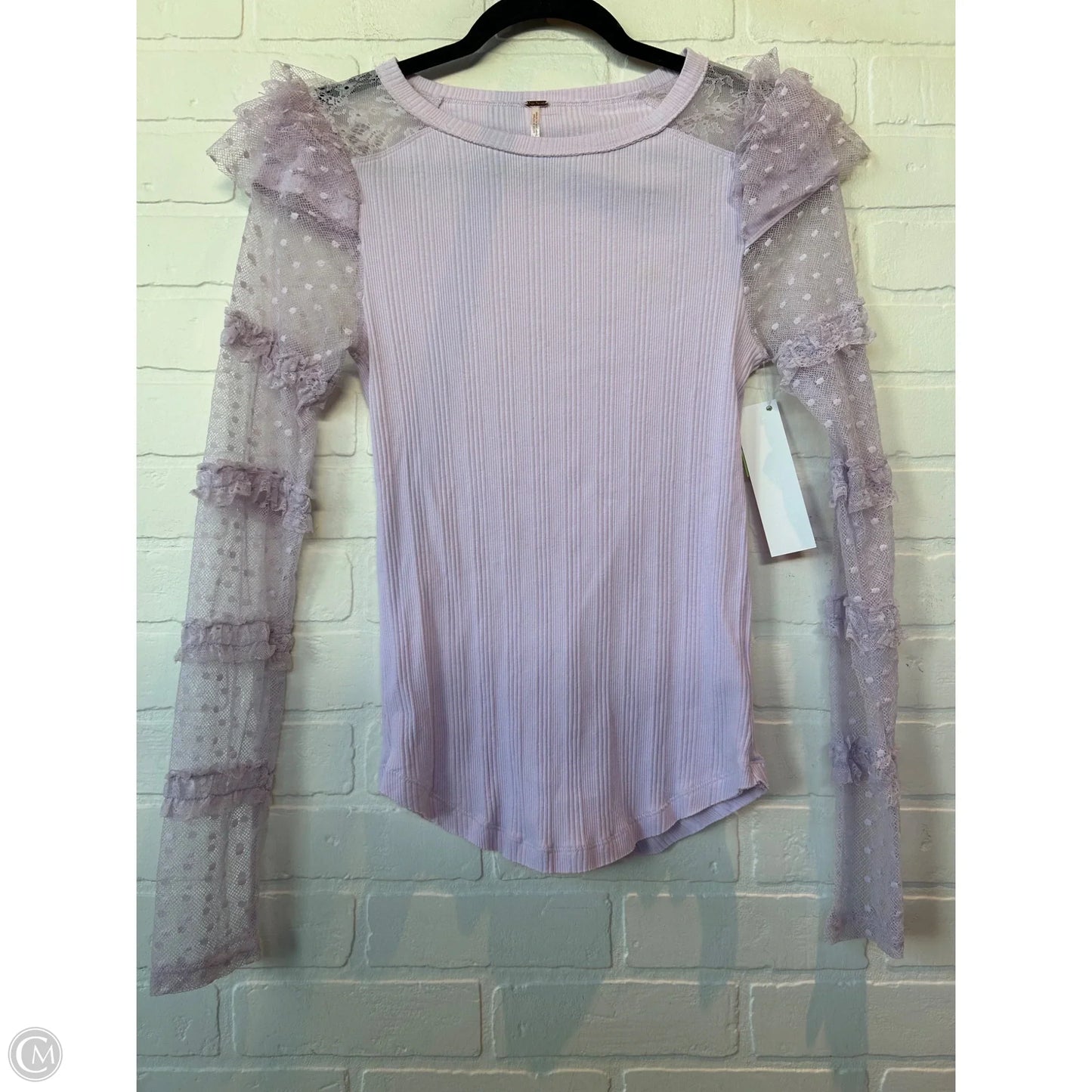 Top Long Sleeve By Free People In Purple, Size: M