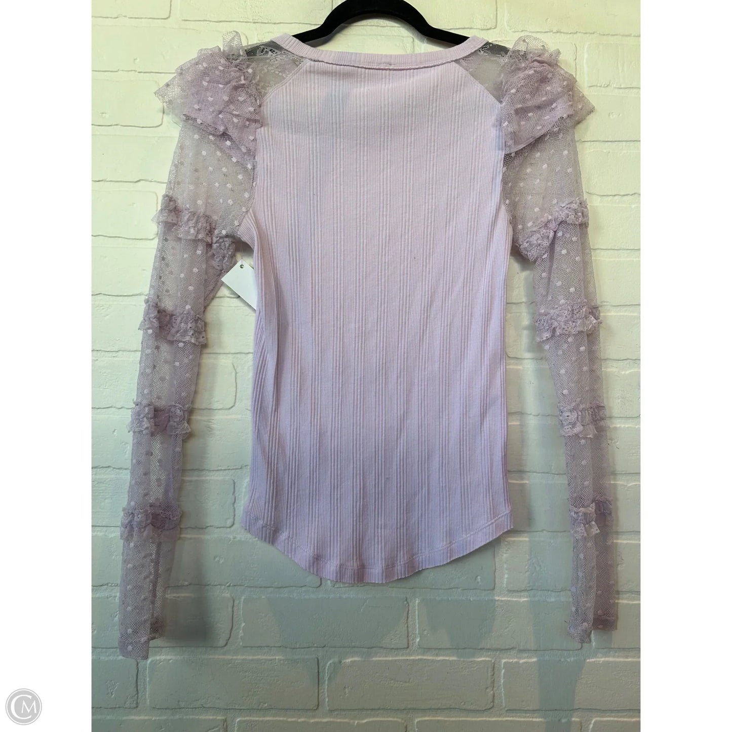 Top Long Sleeve By Free People In Purple, Size: M