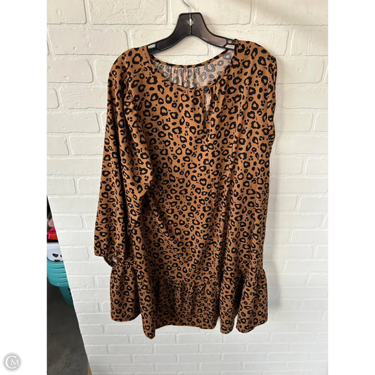 Dress Casual Short By Ava & Viv In Black & Brown, Size: Xxl
