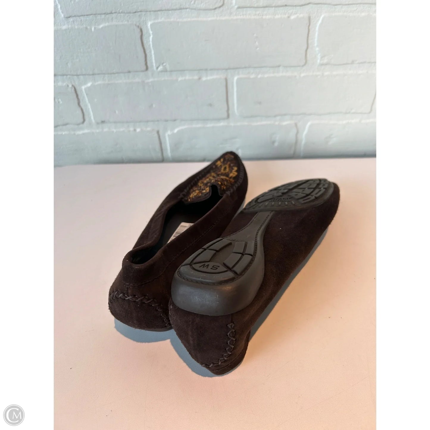 Shoes Designer By Stuart Weitzman In Brown, Size: 8.5