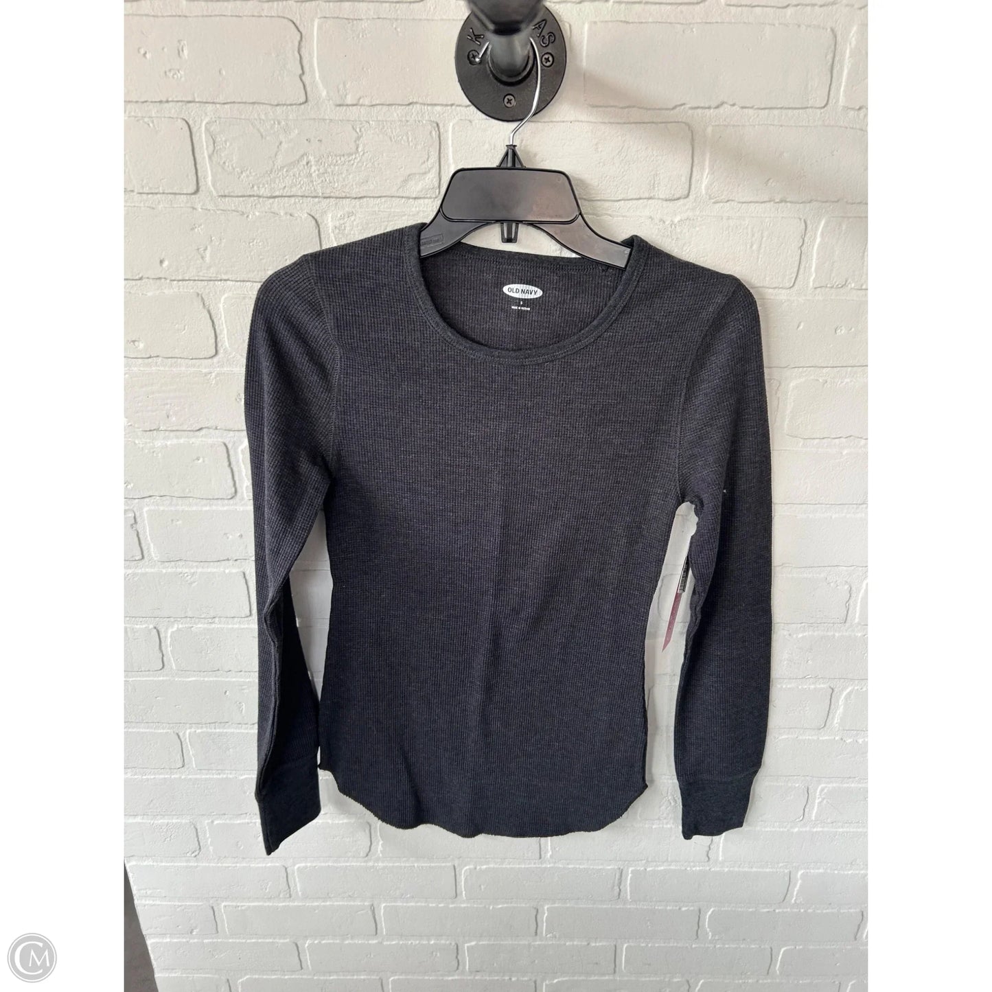 Top Long Sleeve Basic By Old Navy In Grey, Size: S