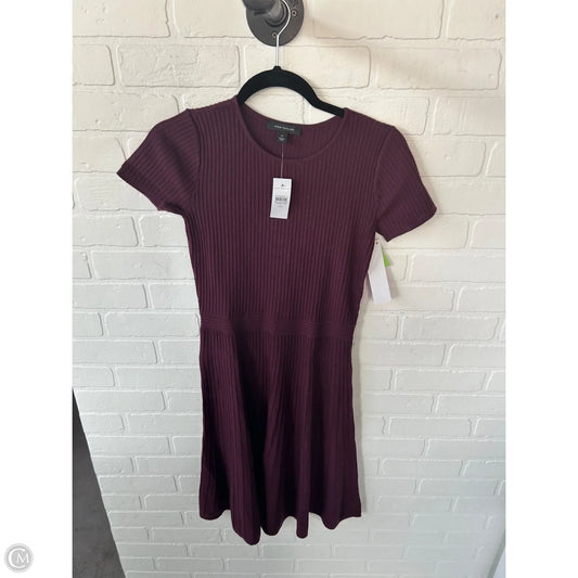 Dress Casual Midi By Ann Taylor In Purple, Size: Xs