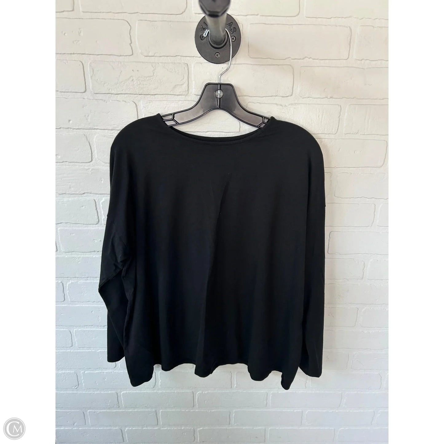 Top Long Sleeve Basic By J. Jill In Black, Size: L
