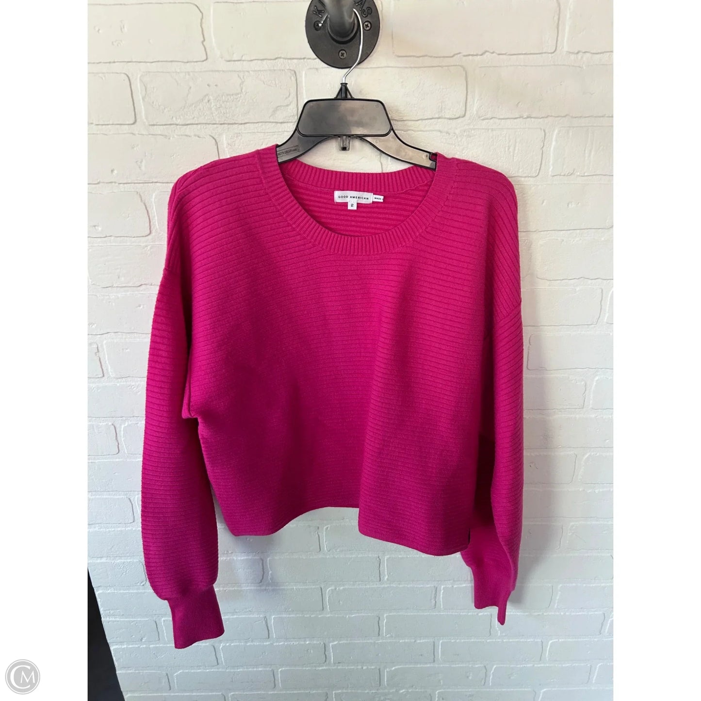 Sweater By Good American In Pink, Size: M