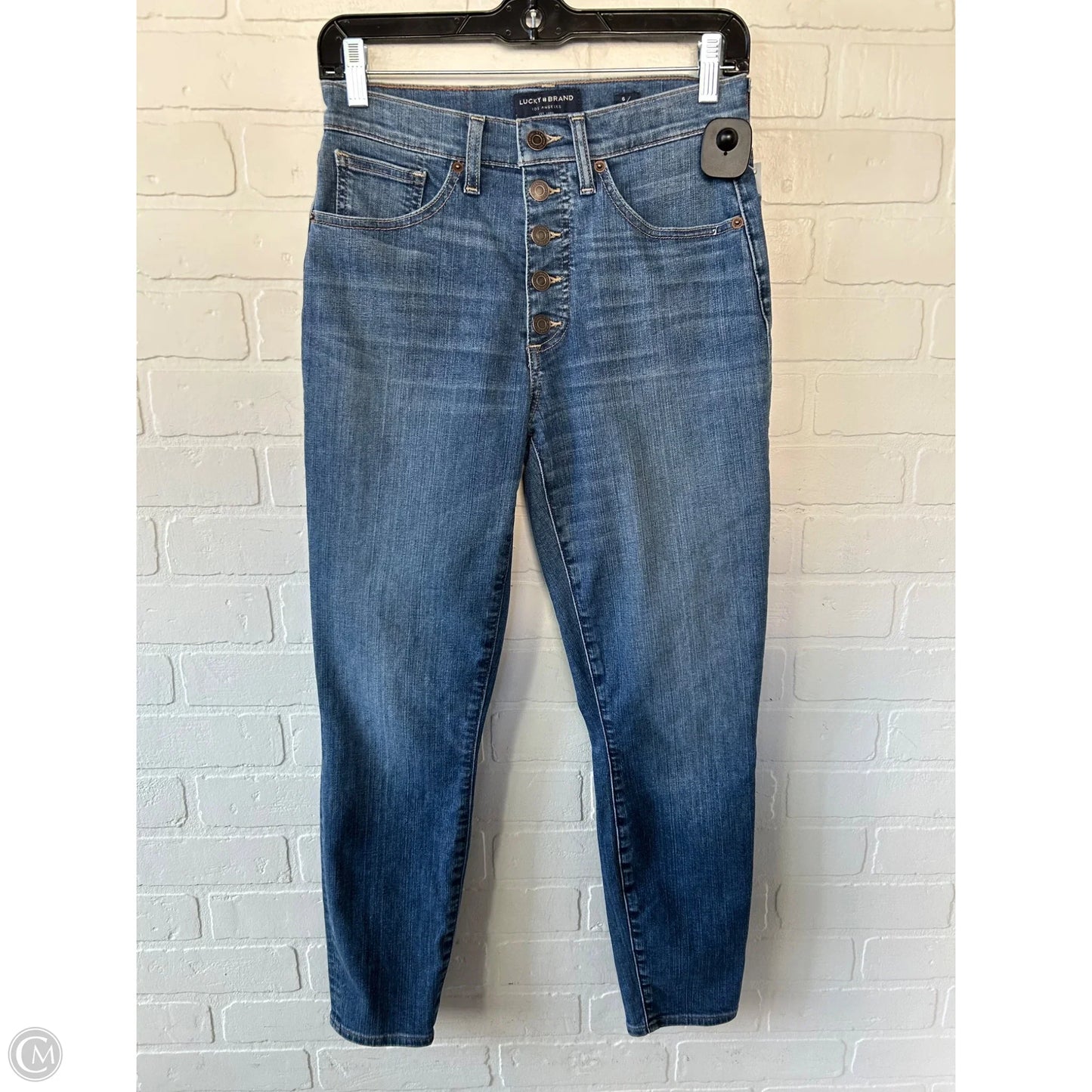 Jeans Skinny By Lucky Brand In Blue Denim, Size: 6