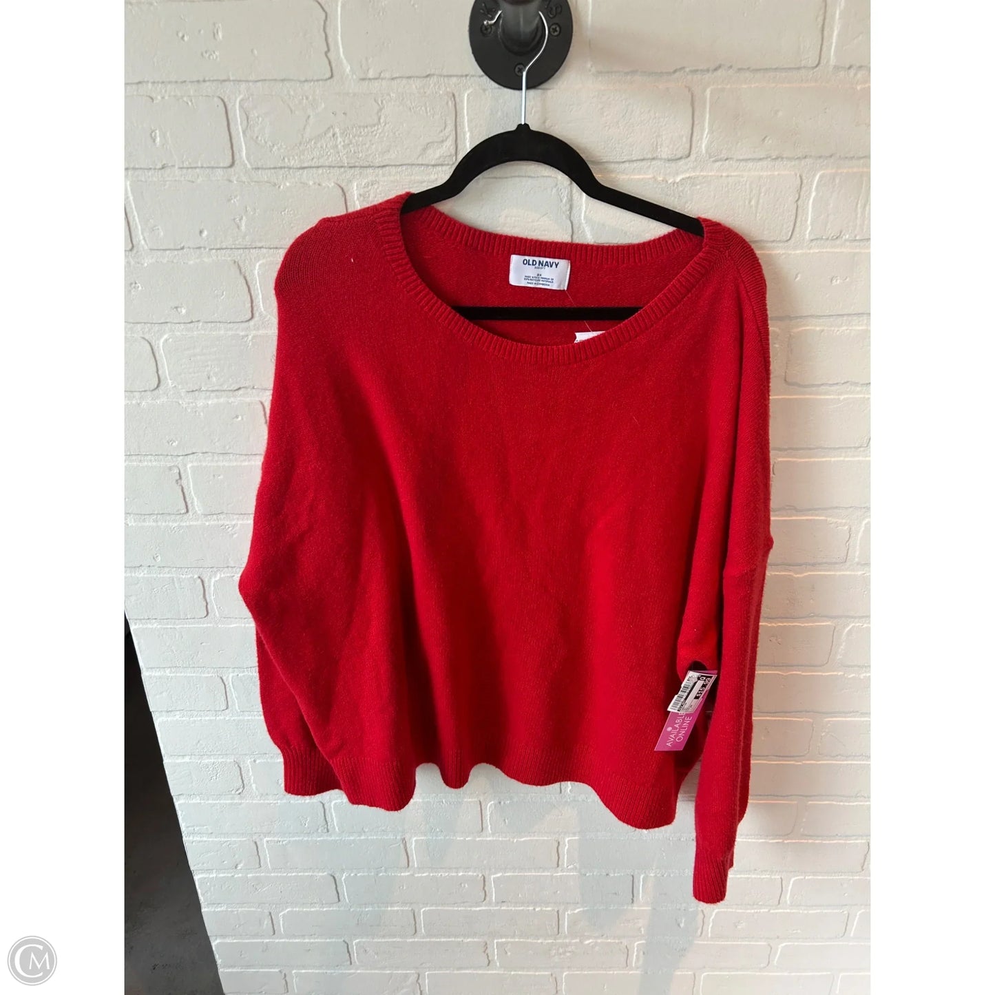Sweater By Old Navy In Red, Size: 3x