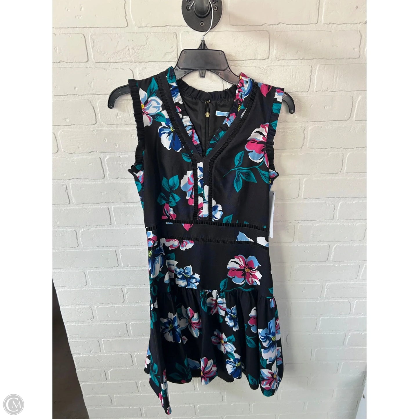 Dress Casual Midi By Draper James In Black & Blue, Size: S