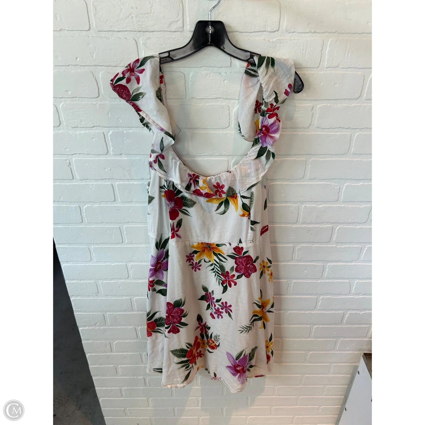 Dress Casual Short By Old Navy In Cream & Yellow, Size: Xl