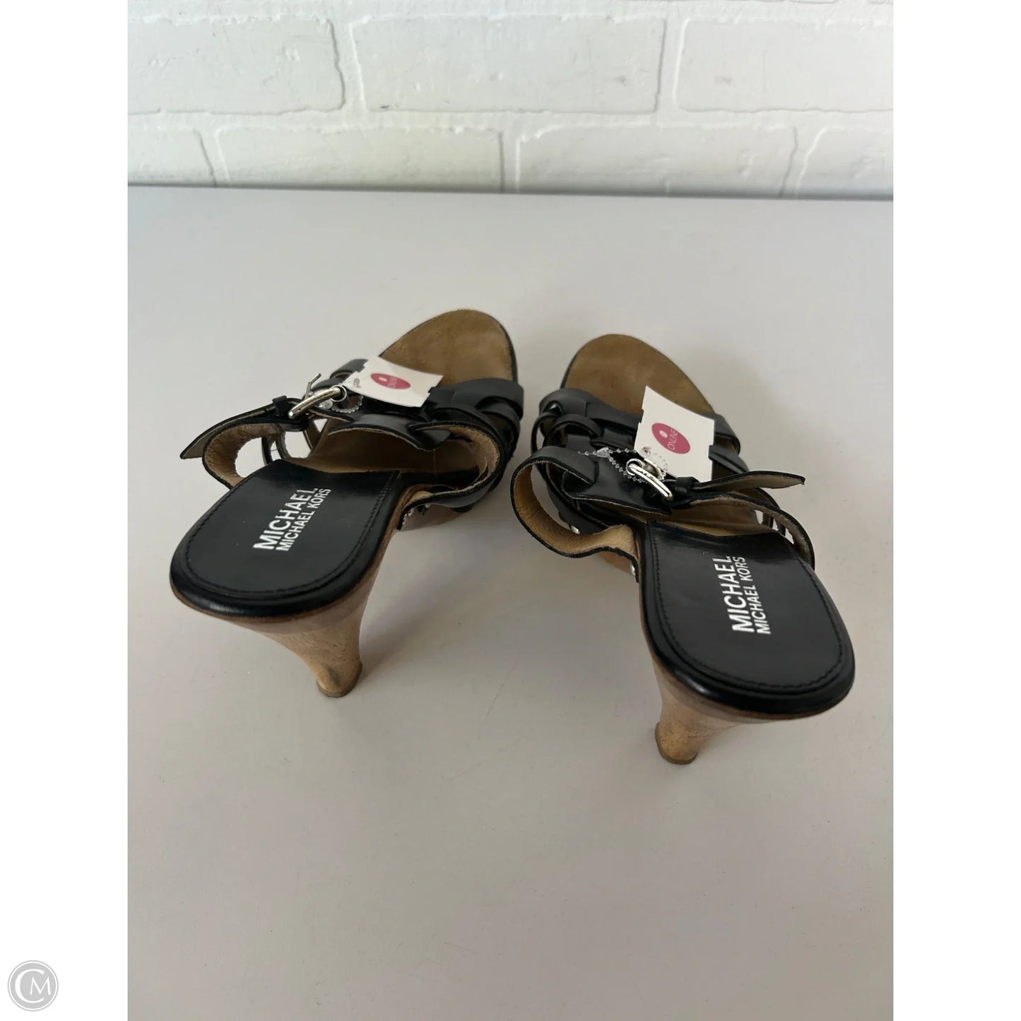 Sandals Heels Block By Michael By Michael Kors In Black, Size: 8