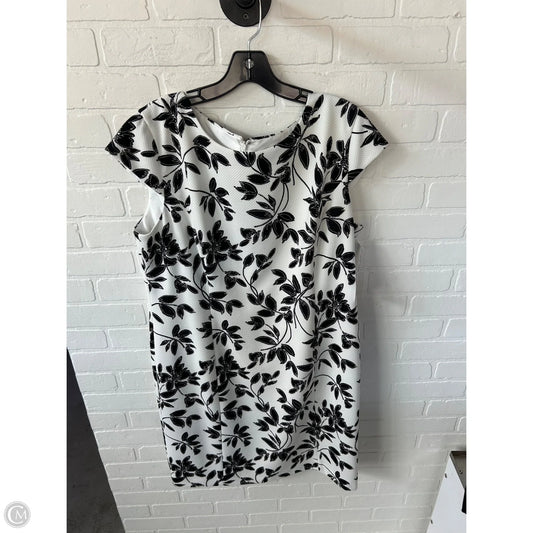 Dress Casual Midi By Preston And New York In Black & White, Size: 1x
