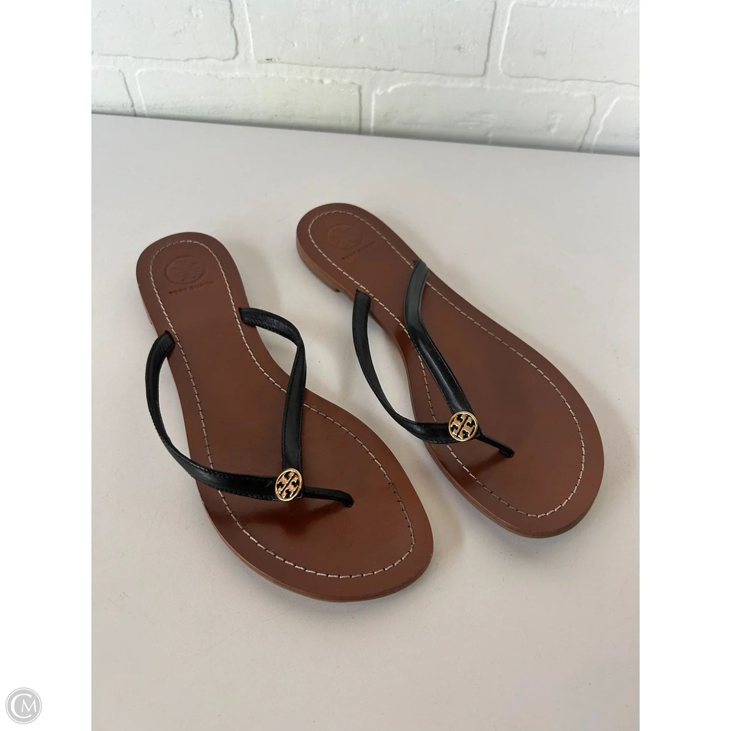 Sandals Designer By Tory Burch In Black, Size: 10