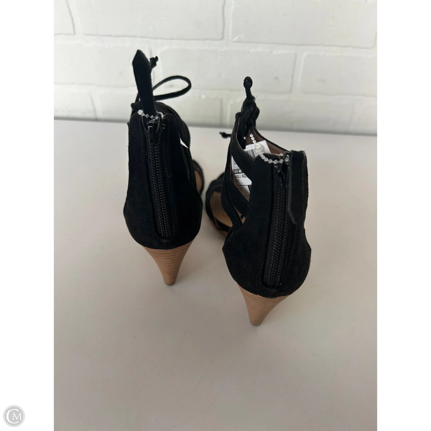 Sandals Heels Wedge By 14th And Union In Black, Size: 6