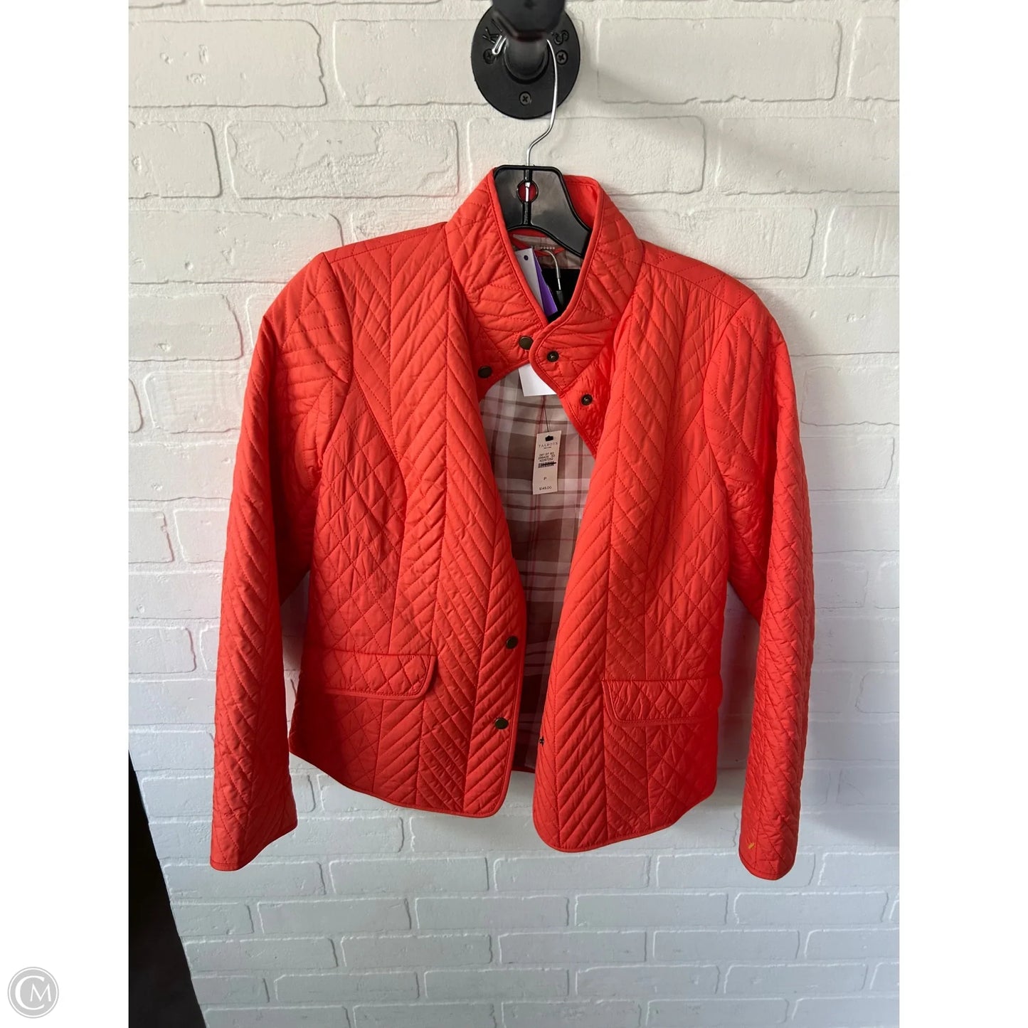 Jacket Puffer & Quilted By Talbots In Orange, Size: Sp