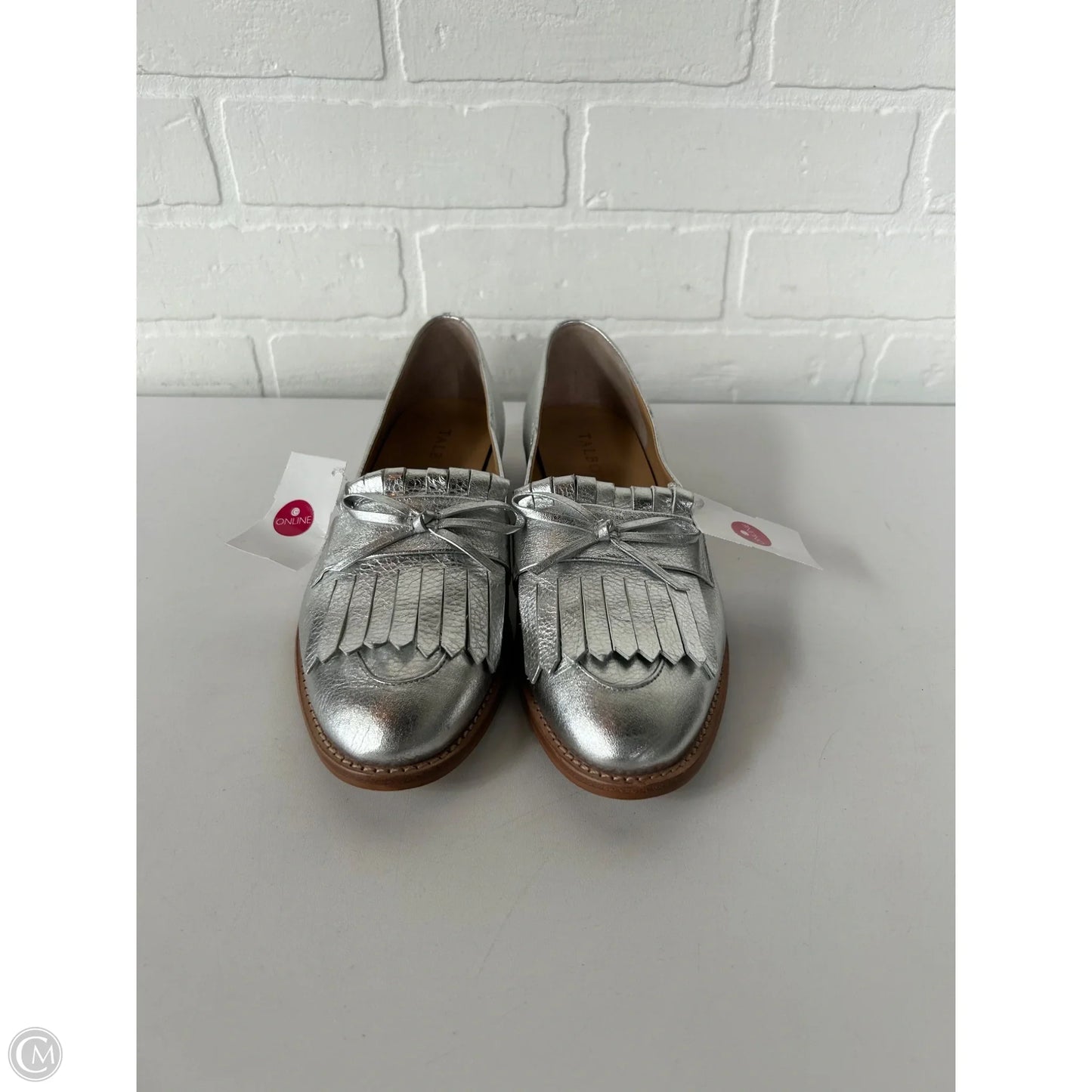 Shoes Flats By Talbots In Silver, Size: 7