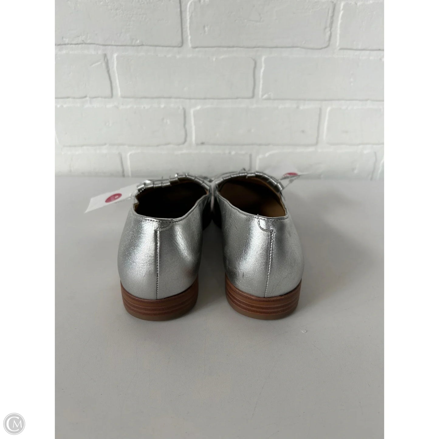 Shoes Flats By Talbots In Silver, Size: 7