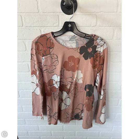 Top Long Sleeve Basic By Pure Jill In Peach, Size: Lp