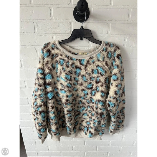 Sweater By Kori America In Blue & Cream, Size: S