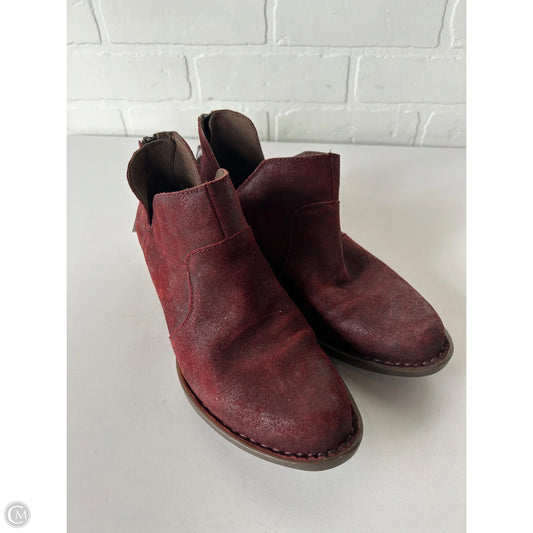 Boots Ankle Flats By Born In Red, Size: 7