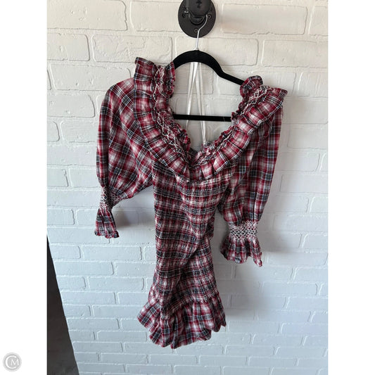 Dress Casual Short By Pilcro In Blue & Red & White, Size: Xl