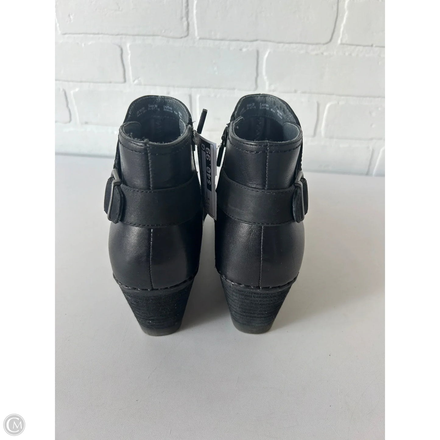 Boots Ankle Heels By Dansko In Black, Size: 7.5