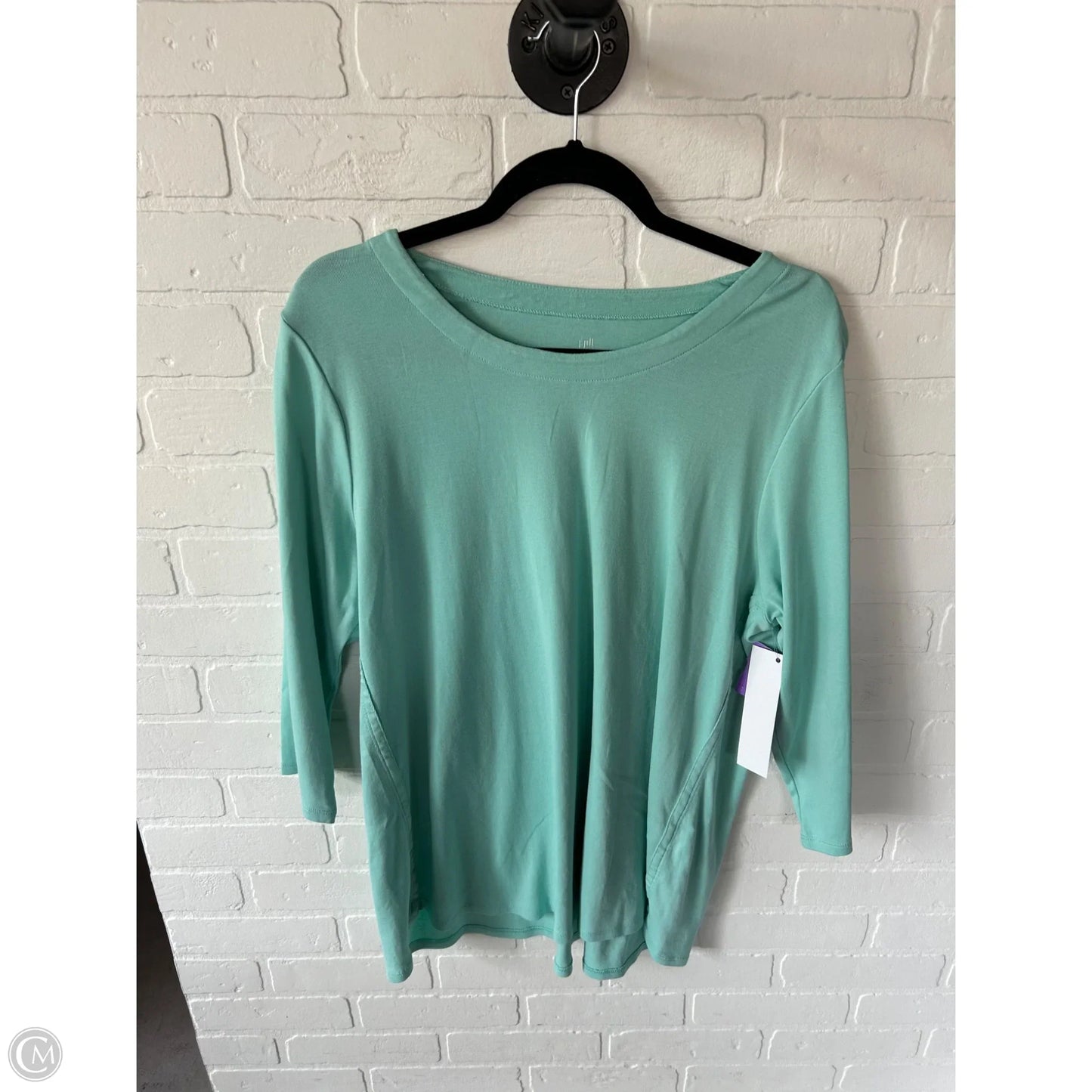 Top 3/4 Sleeve Basic By J. Jill In Green, Size: Xl