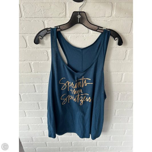 Athletic Tank Top By Old Navy In Blue, Size: Xxl