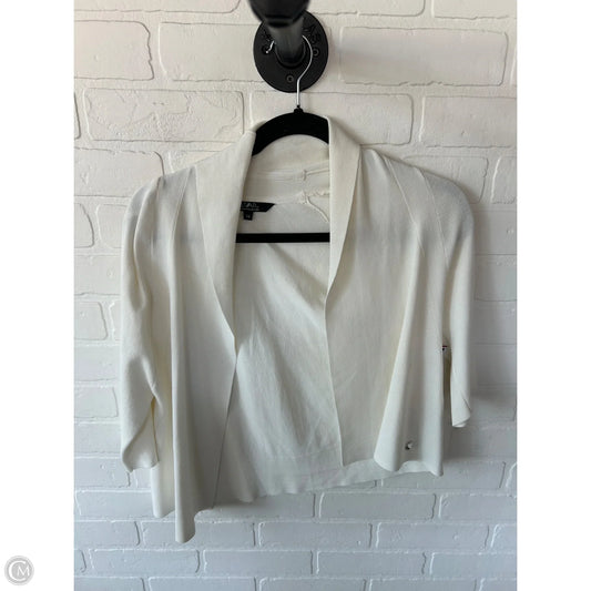 Sweater Cardigan By Clothes Mentor In Cream, Size: Xl