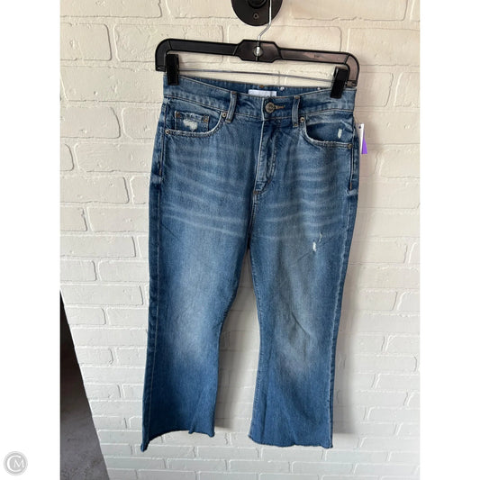 Jeans Flared By Loft In Blue Denim, Size: 2