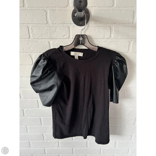 Top Short Sleeve By Michael By Michael Kors In Black, Size: S