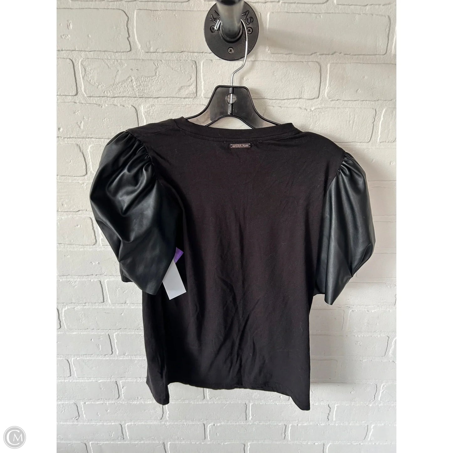 Top Short Sleeve By Michael By Michael Kors In Black, Size: S
